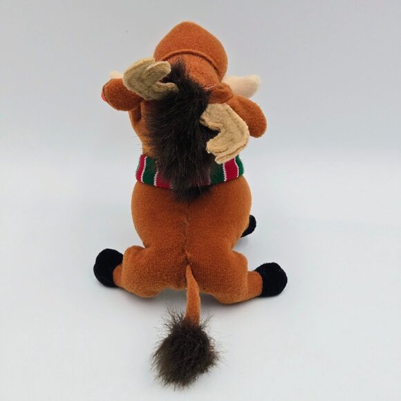 Pumbaa Disney Christmas Ornament Holiday Plush Toy Scarf Red Green 2002 The Lion - Picture 7 of 9